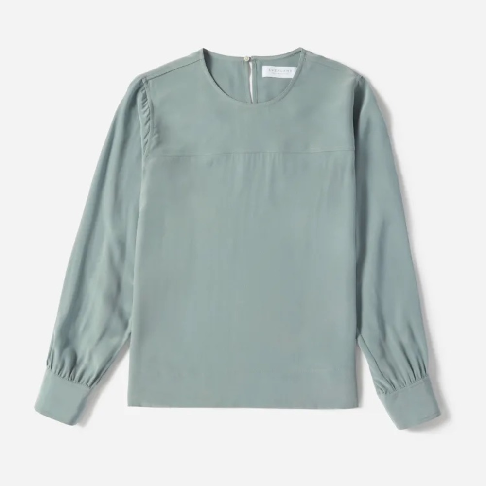 Everlane Women's Blouse in Light Blue